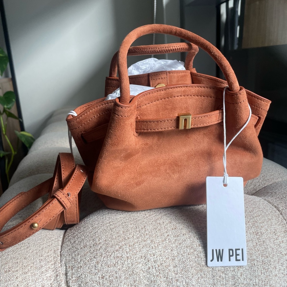JW PEI Hana mini faux suede tote bag